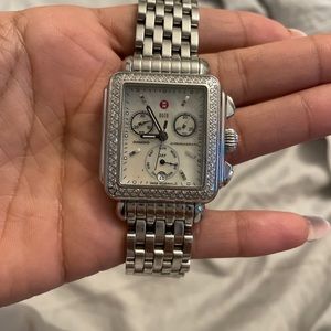 Deco 18 Stainless Steel Diamond Bracelet Watch